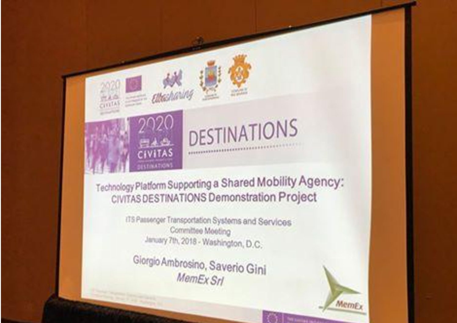 Il progetto DESTINATIONS approda a Washington DC.
